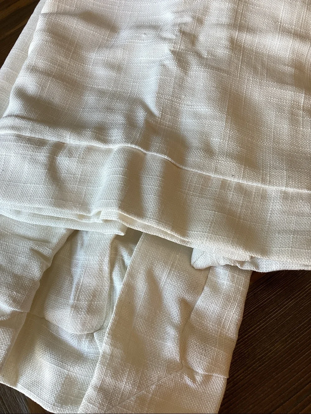 BNWT White Linen Euro Sham 27” x 27”